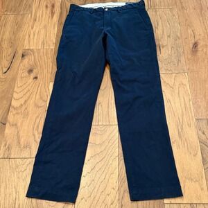 Polo‎ Ralph Lauren Mens Stretch Straight Fit Chino Pants Navy Blue 32/34